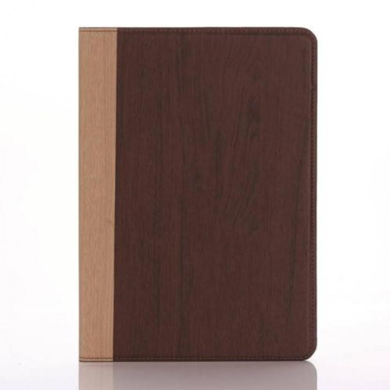 Stand flip houtlook rood hoes iPad Pro 9.7 inch