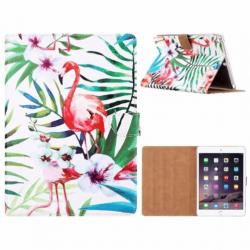 Ntech iPad Air Tropische Flamingo Design Booktype Kunstleer