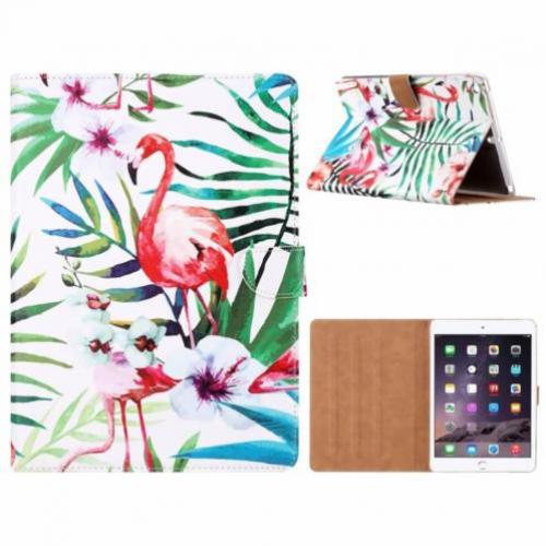 Ntech iPad Air Tropische Flamingo Design Booktype Kunstleer