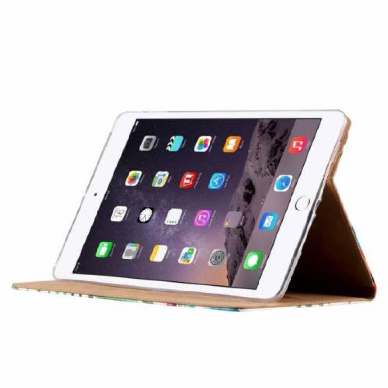 Ntech iPad Air Tropische Flamingo Design Booktype Kunstleer