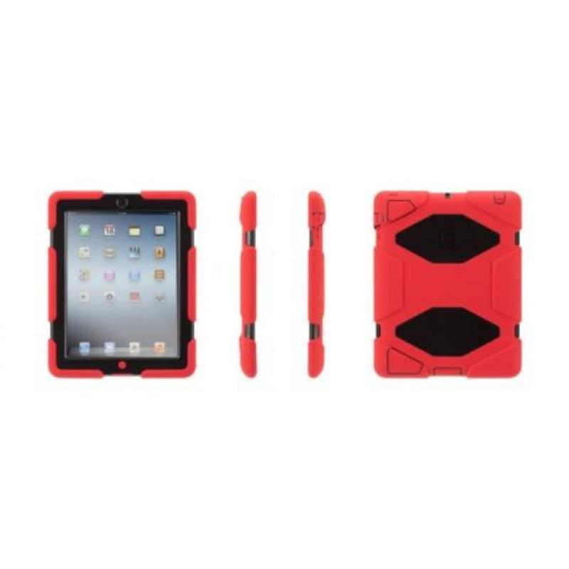 Griffin Survivor Apple iPad Air 1 hoes rood-zwart Case
