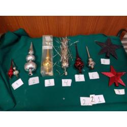 Kerst pieken, 8 stuks, diverse, zie foto's
