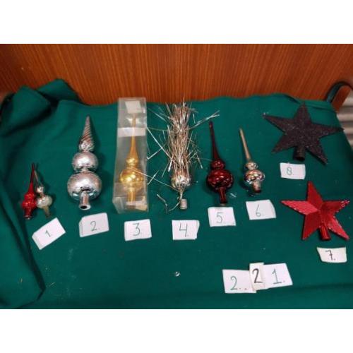 Kerst pieken, 8 stuks, diverse, zie foto's