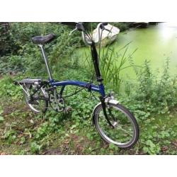 Brompton vouwfiets met telescopisch zadel pen