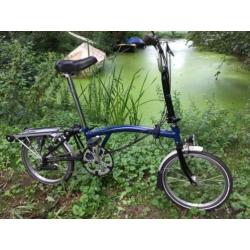 Brompton vouwfiets met telescopisch zadel pen