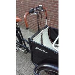 Originele elektrische Johnnyloco bakfiets+huif