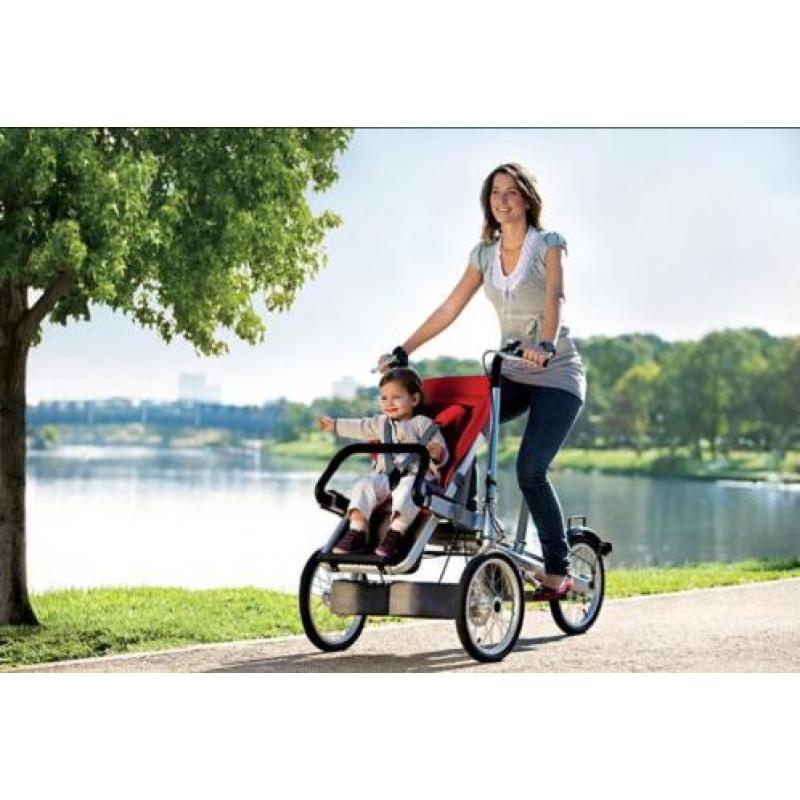 Bakfiets en kinderwagen in één! I.p.v. Babboe,buggy