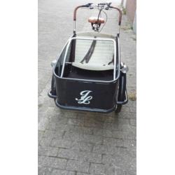 Originele elektrische Johnnyloco bakfiets+huif