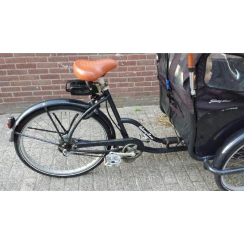 Originele elektrische Johnnyloco bakfiets+huif