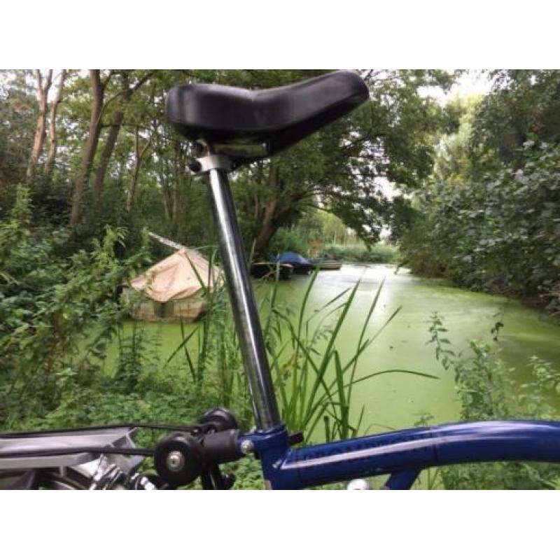 Brompton vouwfiets met telescopisch zadel pen