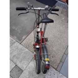 Union vouwfiets rood met versnelling en handrem prima staat