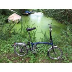 Brompton vouwfiets met telescopisch zadel pen