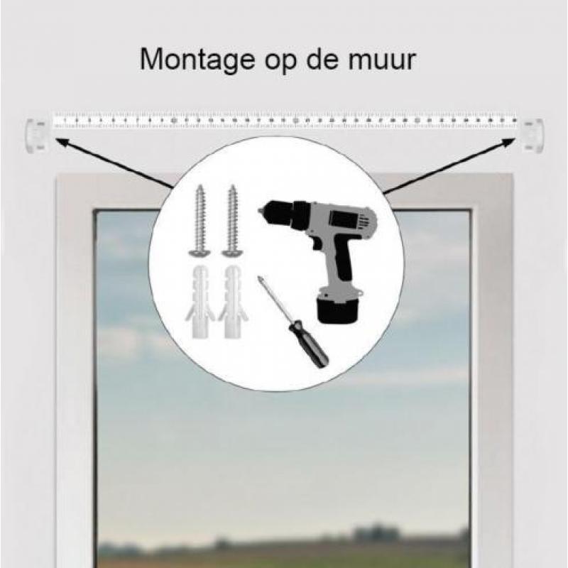 Verduisterend Rolgordijn - 85 x 150 cm - Wit