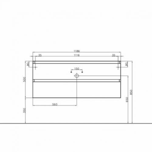Badmeubel Boss & Wessing Paris 120 cm Compleet Geleverd H...