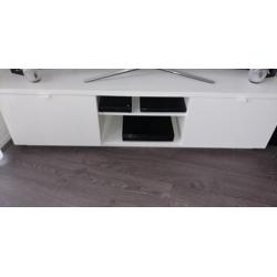 Tv meubel hoogglans wit