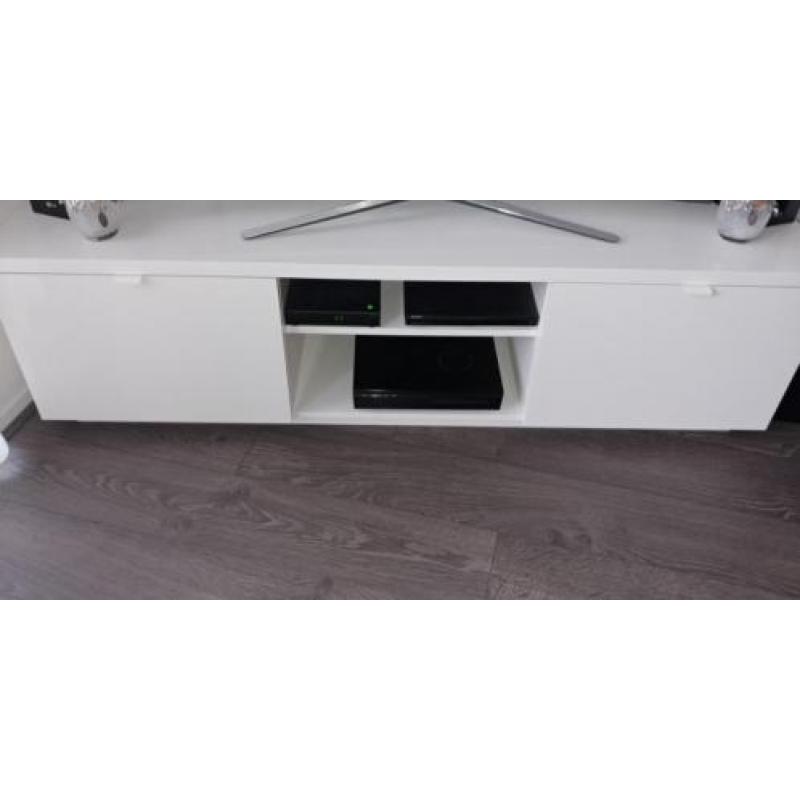 Tv meubel hoogglans wit