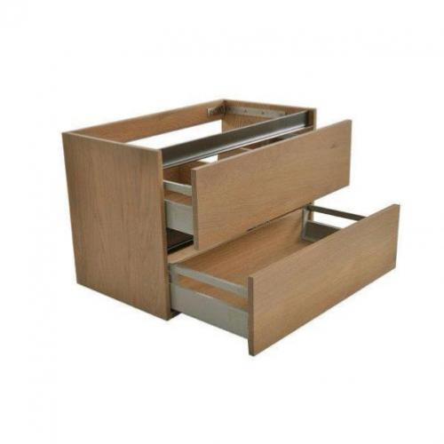 Praya Wiesbaden Vision wastafelonderkast 100x46x53cm eiken