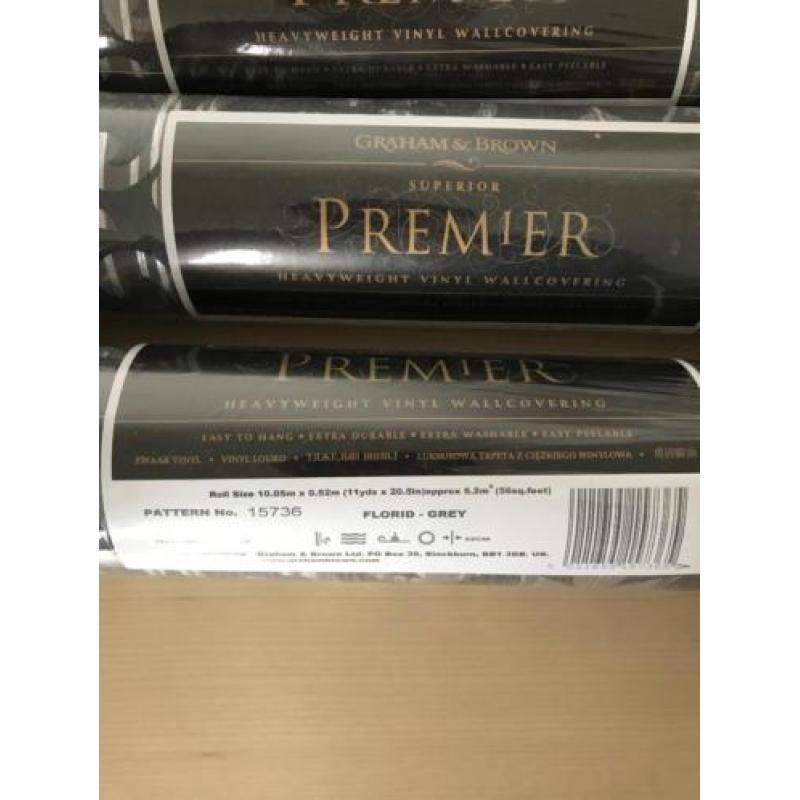 3 x Graham and Brown luxe behang papier nieuw, ongeopend