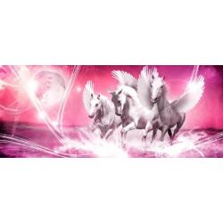 Paarden fotobehang XL Pegasus roze, *Muurdeco4kids