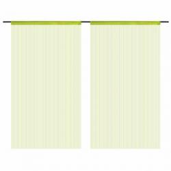 vidaXL Draadgordijnen 140x250 cm groen 2 st