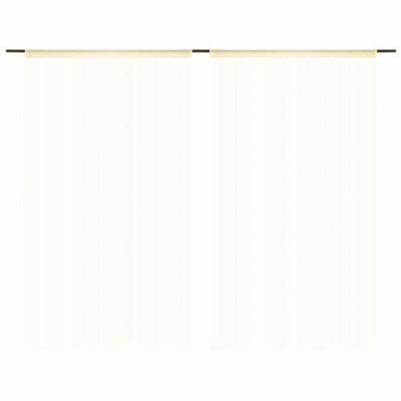 vidaXL Draadgordijnen 140x250 cm crème 2 st