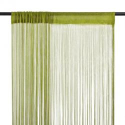 vidaXL Draadgordijnen 140x250 cm groen 2 st