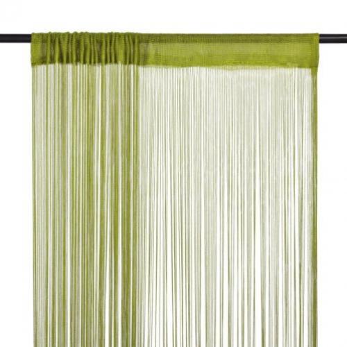 vidaXL Draadgordijnen 140x250 cm groen 2 st