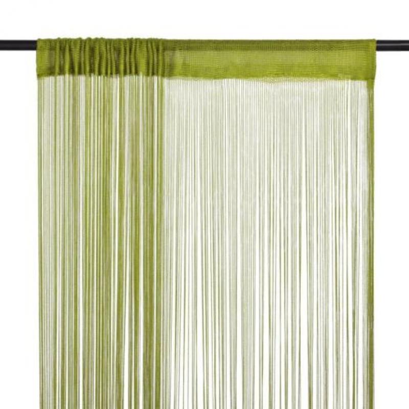 vidaXL Draadgordijnen 140x250 cm groen 2 st