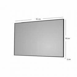 Badkamerspiegel Sanicare Q-Mirrors 70x70x2cm Zwart