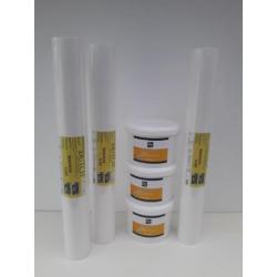 150m2 renovlies behang(glasvezelbehang)160gr + 3 emmers lijm