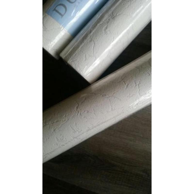 Behang vinyl.