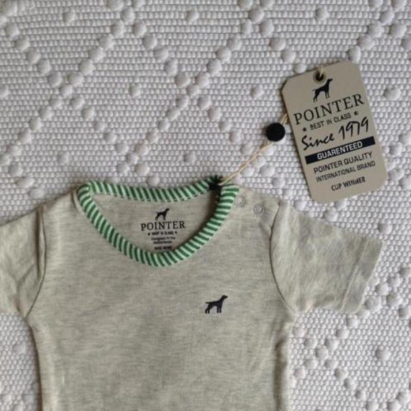 Pointer romper baby t-shirtje maat 50 / 56 Nieuw Zara Ralph