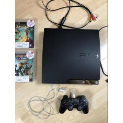 PS 3 + controller + spellen