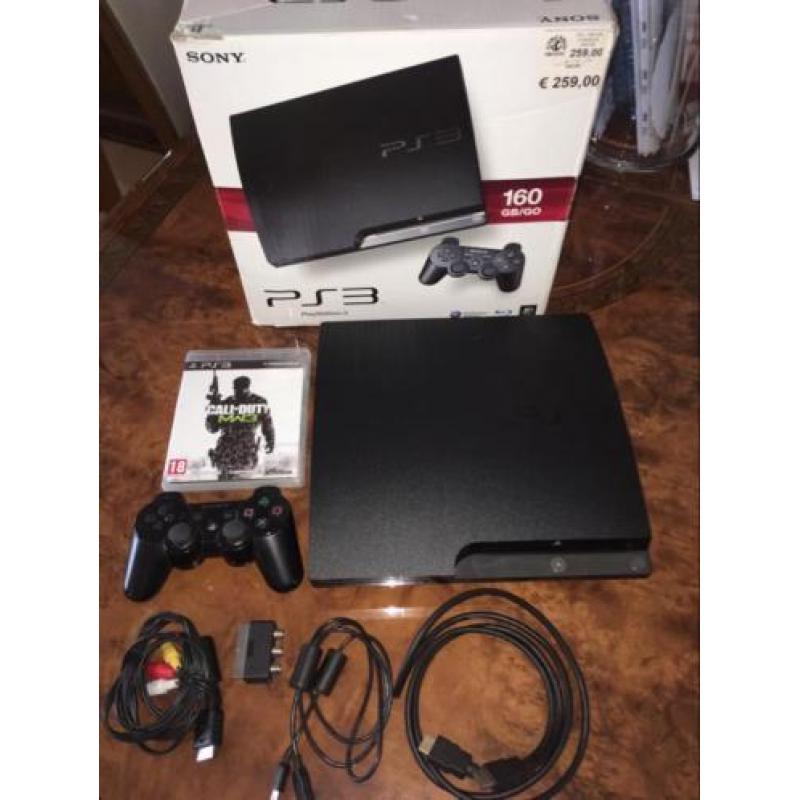 PlayStation 3 slim 160 GB + WW3