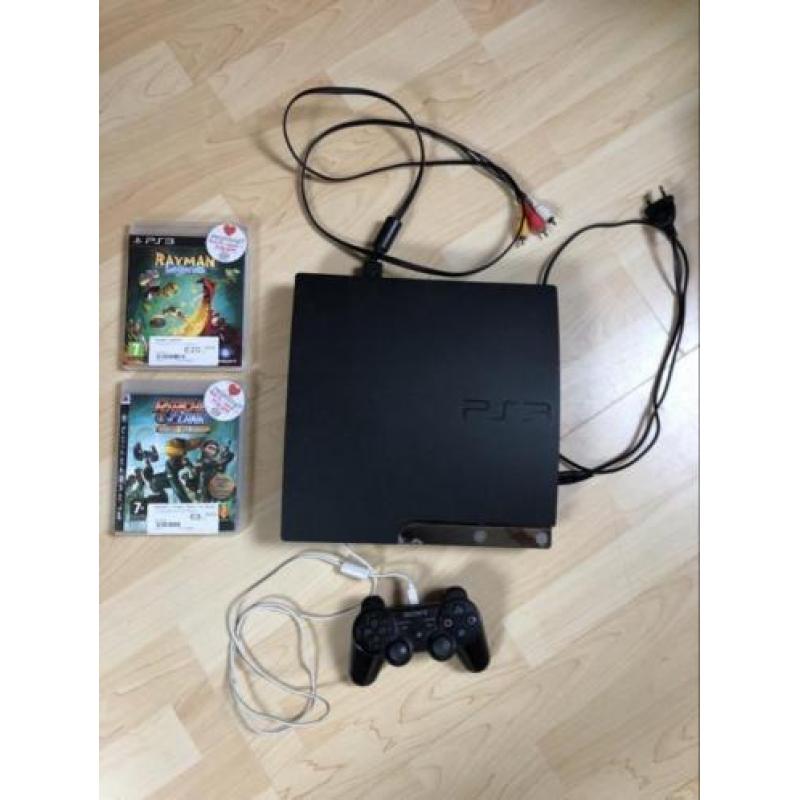 PS 3 + controller + spellen