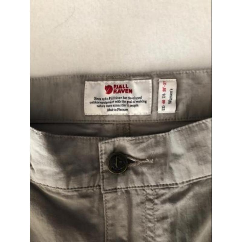 Fjallraven broek beige maat 40 (valt als 38)