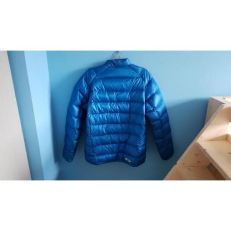 Salomon donsjas dons jas maat xxl blauw zgan