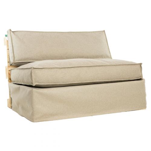 2L Home & Garden Palletbank Hoes Metro Beige - 120 x 80 x 30cm
