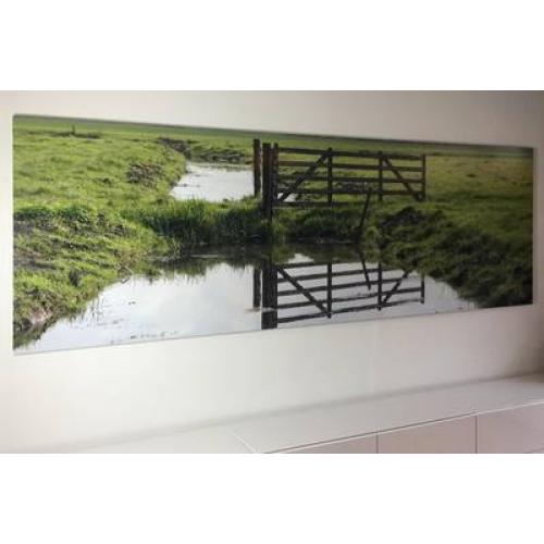 Foto verlijmd achter acrylaat 40x45 cm