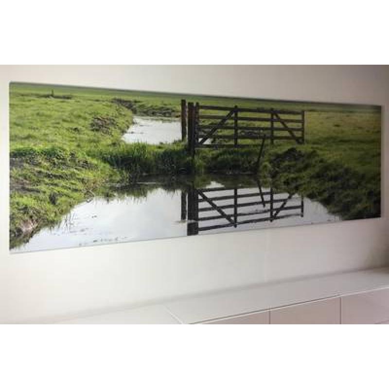 Foto verlijmd achter acrylaat 40x45 cm
